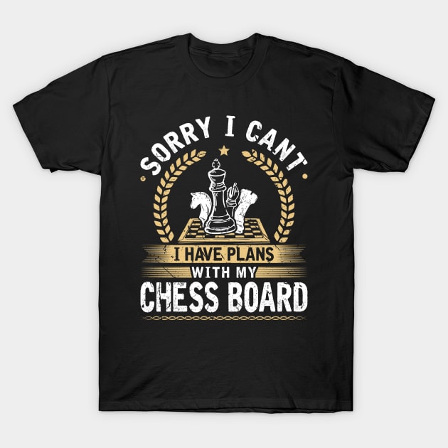 Chess Design for Chess Player T-Shirt by Humbas Fun Shirts